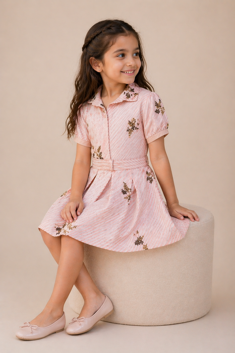 Stripes Peach Dress