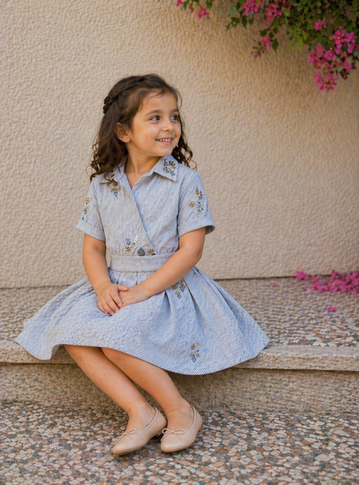 Stripes Blue Dress