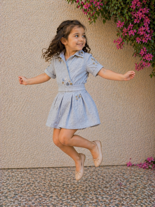 Stripes Blue Dress