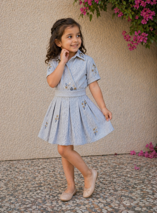 Stripes Blue Dress